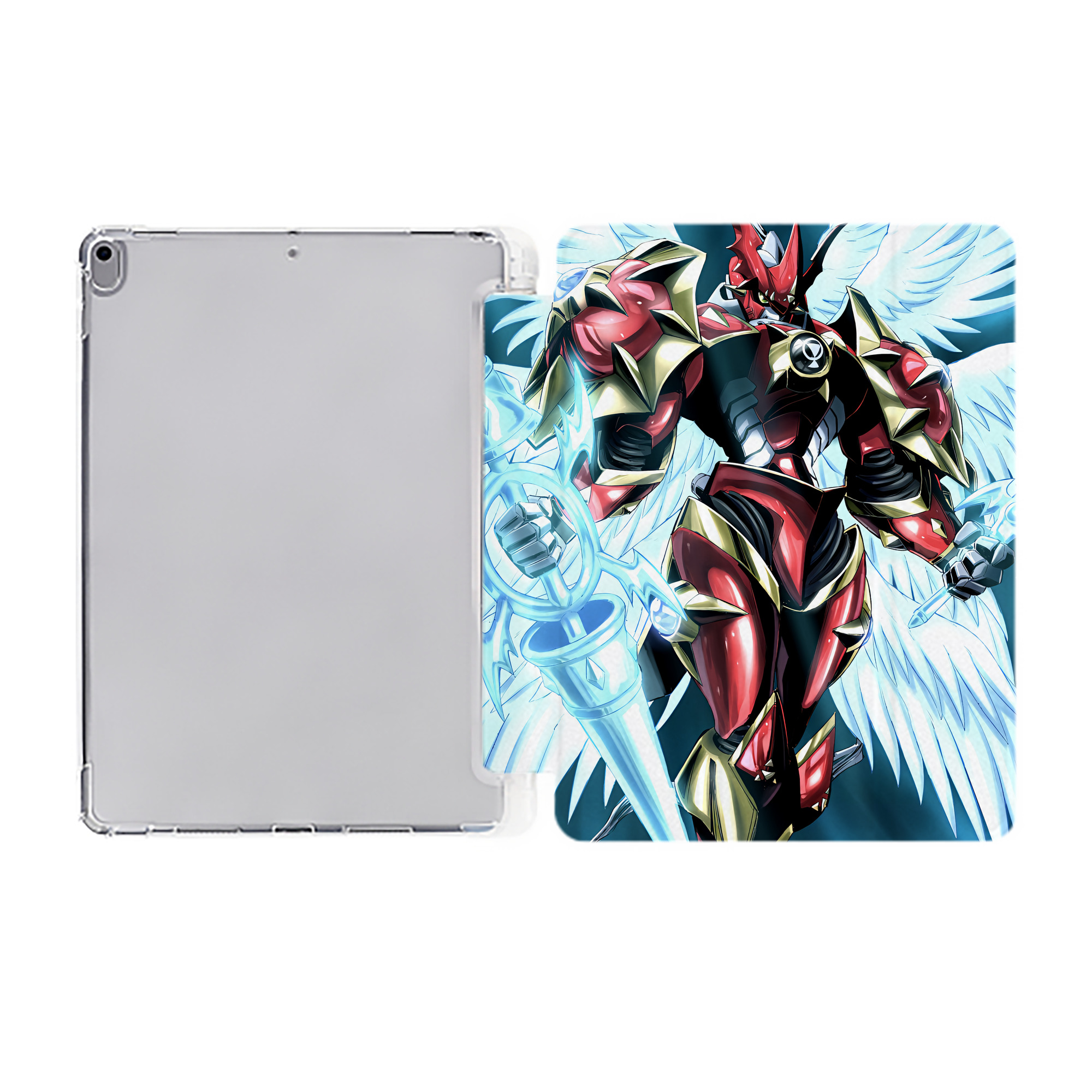 （画像用） Digimon デジタルモンスター/デジモン IPad ケース ペン収納付き 三つ折りスタンド PUレザー×シリコン 対応機種9.5/10.5/10.9インチ